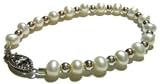 Ashlie Baby Bracelet featuring Freshwater Pearls and Sterling Silver Beads