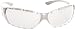 Bangerz Alpine White/Clear Goggles for Lacrosse, Field Hockey