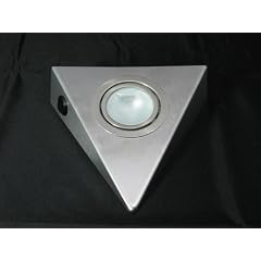5er Set Edelstahl Dreieckleuchte mit Zentralschalter je 20W