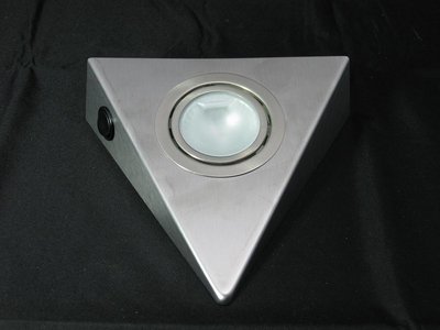 5er Set Edelstahl Dreieckleuchte mit Zentralschalter 