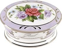 Pollyanna Fine Bone China Pearl Wedding Anniversary Oval Trinket