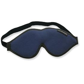 Escape Luxury Sleep Mask with Earplugs and Travel Pouch (Navy Blue)