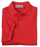 JERZEES 65-Ounce Pique Knit Sport ShirtTrue Red-XL