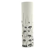 Black & Gray Angelica Floral Vase - Large
