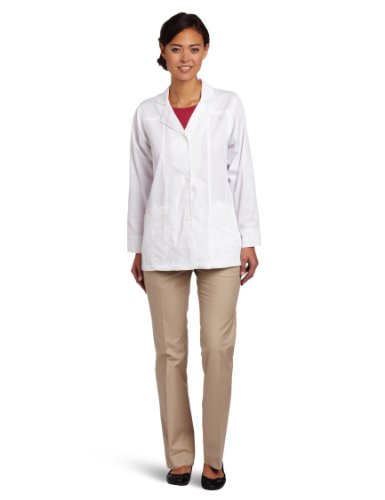 Special Item !!!! for Carhartt Women's Scrubs Short Fashion Coat, White, Large