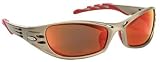 Tools & Hardware : AO SAFETY 11646-00000 FUEL SAFETY EYEWEAR SAND FRAME WITH RED MIRROR LENS - CLEAR