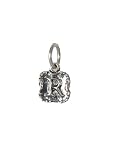 Waxing Poetic Crest Initial Charm Pendant Sterling Silver "R"