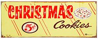 Christmas Cookies Vintage Style Tin Sign