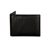 Sakkas Men's Bi-Fold Leather Wallet with 9 Credit Card Slots with Flip Up ID & Credit Card Flap - Comes in a Gift bag