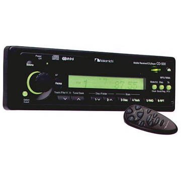 Nakamichi CD-500 - Radio / CD / MP3 player - Full-DIN - in-dash - 47 Watts x 4