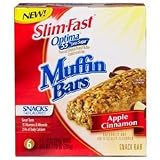 Slim Fast FC0732 Optima - Apple Cinnamon Muffin Bars - 6 Pack