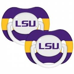 LSU Tigers Pacifiers 2 Pack Safe BPA Free