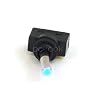 Phobya Kippschalter - LED blau - 1-polig AN/AUS schwarz (3pin)