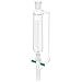 Chemglass CG-1712-16 Glass Cylindrical Style Graduated Addition Funnel, with 2mm PTFE Stopcock, 50mL Capacity