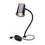 Danray Products LLC LMP-18D 18-Inch Snake-Arm Lamp with 6-Foot Cord, Gloss Black