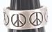 Peace Sign Signs Engraving Print Pewter Toe Ring