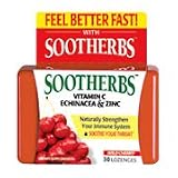 Sootherbs Cherry Flavor - Vitamin C Echinacea & Zinc, 30 loz., (Amerifit Nutrition)