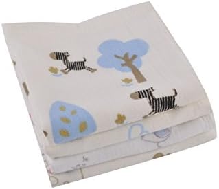 Bambino Baby Products Burpe (4 Pack) - Extra Large, 12.5" X 12.5" - 1 Side 100% Bamboo, 1 Side 4-layer Muslin Cotton - Hypoallergenic, Organic, &amp; Eco-friendly- Can Be Used As Burp Cloth, Bib, Wipe &amp; Washcloth - Unisex, Extra Soft and Durable - Perfect for Gift or Registry!