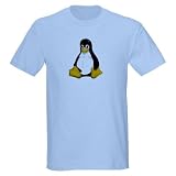 Linux Ash Grey T-Shirt Geek Light T-Shirt by CafePress