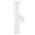 TACO Metals Adjustable Plastic Clamp-On Rod Holder - White