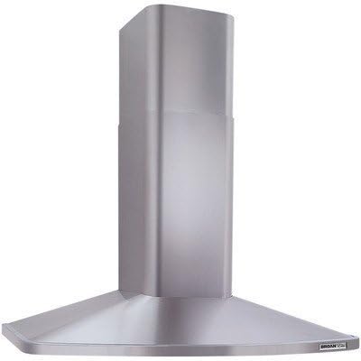Broan RM523004 Elite Wall-Mounted Chimney Hood, Stainless Steel Hood with Internal Blower for Kitchen, 7.0 Sones, 370 CFM, 30"