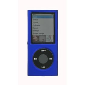 Hard Shell Polycarbonate Crystal Case Cover with Screen Protector for the New Apple iPod Nano Nano-Chromatic 4th Generation 8 gb 8gb 16 gb 16gb 32 gb 32gb + Bonus Young Micro Shoe Silicone Pouch for Nike+ Sensor (Nano Chromatic Not Included)