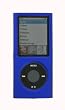 Premium Hard Shell Polycarbonate Case Cover with Screen Protector for the New Apple iPod Nano Nano-Chromatic 4th Generation 8gb 16gb + Bonus Young Micro Shoe Silicone Pouch for Nike+ Sensor (Nano Chromatic Not Included), Rubberized Dark Blue