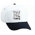 White Cap With Figures,