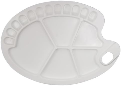 Generic Artist Paint Palette Tray For Gouache Watercolor Color Creamy White