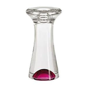 Kosta Boda Zoom Medium Pink Candlestick by Kosta Boda