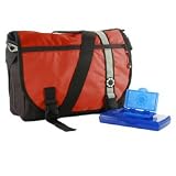 DadGear Courier Stripe Diaper Bag - Red
