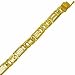 14Kt Yellow Gold Handmade Stylish Greek Key Men's Bracelet