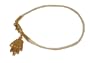 White String Hamsa Hand Bracelet (Gold)