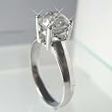I/I3 1.25 Carat Diamond Solitaire Engagement Ring 18k White Gold