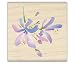 Honeysuckle Wood Mounted Rubber Stamp