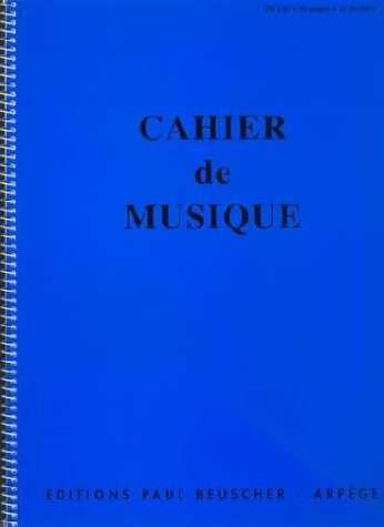 Partition : Cahier a spirales 96 pages pb 140 12 portees