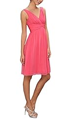 Maternity Sexy V-neck Empire   Waistline Cocktail Knee Length Chiffon Lace Evening Dress/Homecoming Dress/Bridesmaid Dress/Prom Dress 