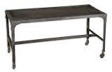 Uttermost 25005 Industrial Cocktail Coffee Table, Black Iron