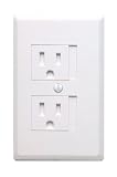 Leviton 802-88002-W  Single Gang Child Resistant Wallplate