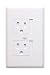 Leviton 802-88002-W  Single Gang Child Resistant Wallplate
