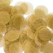 100 Brass Tobacco Pipe Bowl Screens - 5/8