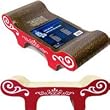 Catit Bench Style Cat Scratching Board red-color- 20 length x 8.5 width urban print