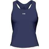Women's Under Armour Team Sporty Tank - Midnight Navy/White
