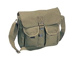Military Cotton Canvas Ammo Shoulder Messenger Bag