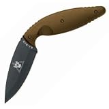 Large TDI, Coyote Brown Zytel Handle, Plain, Sheath