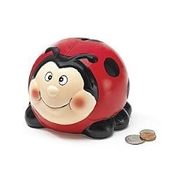 Adorable Ladybug Lady Bug Piggy Bank