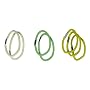 Haargummi Set 7-teilig, Lt.yellow/lt.green/yellow (C4)