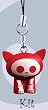 Skelanimals - Cute As Hell PVC Figure Mobile Straps - Kit the Cat (CHARMS)