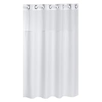 Hookless Mystery 71 by 74-Inch Shower Curtain with Shower Curtain Ring