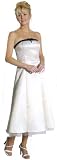 Classic A Line Tube Prom/ Bridesmaid/ Evening Dress w/Contrast Trim